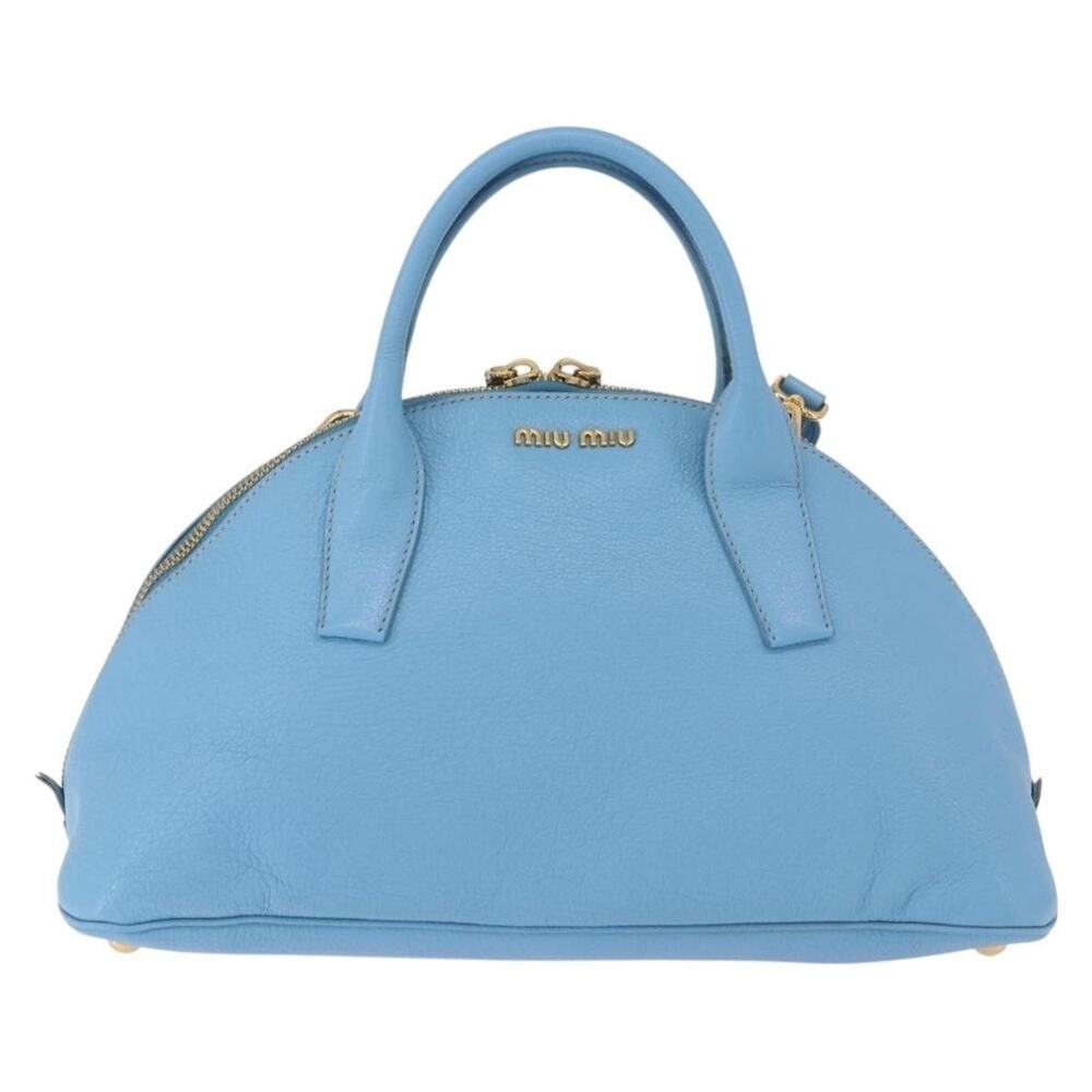Miu Miu Matelasse Handbag Blue